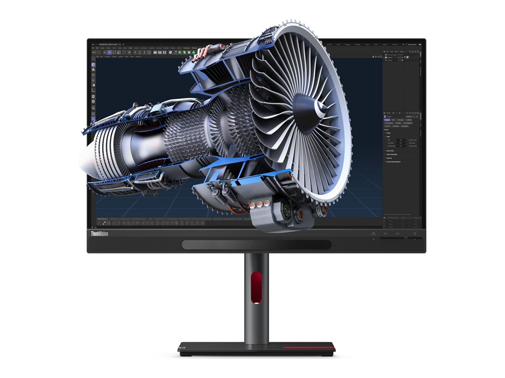 Lenovo ThinkVision 27 3D - LED-Monitor - 68.6 cm (27") - 3840 x 2160 4K @ 60 Hz - IPS - 310 cd / m² - 1200:1 - HDR10 - 4 ms - HDMI, DisplayPort, USB-C - Lautsprecher - Raven Black